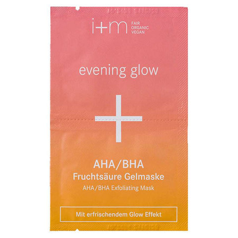 i+m Special Care evening glow AHA/BHA Fruchtsäure Gelmaske mit erfrischendem Glow-Effekt Bio 2x4ml