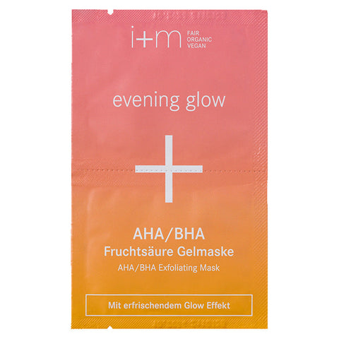 i+m Special Care evening glow AHA/BHA Fruchtsäure Gelmaske mit erfrischendem Glow-Effekt Bio 2x4ml