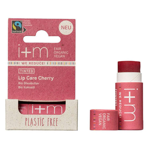 i+m WE REDUCE! Tinted Lip Care Cherry Bio Sheabutter, Bio Kokosöl 5g