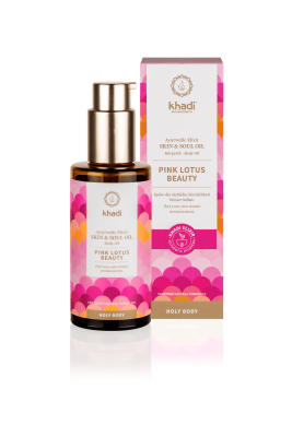 khadi Ayurvedisches Elixier Skin & Soul Oil PINK LOTUS BEAUTY Bio 100ml