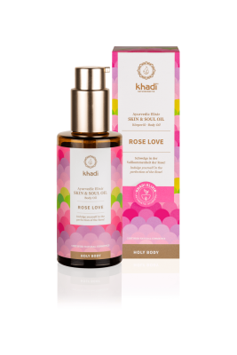 khadi Ayurvedisches Elixier Skin & Soul Oil ROSE LOVE Bio 100ml