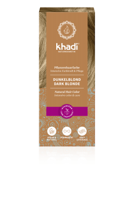 khadi Pflanzenhaarfarbe Dunkelblond Bio 100g
