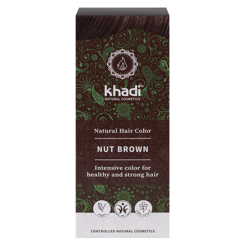 khadi Pflanzenhaarfarbe Nussbraun Bio 100g