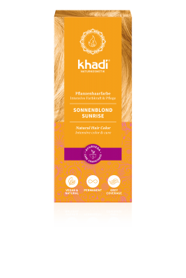 khadi Pflanzenhaarfarbe Sonnenblond Bio 100g