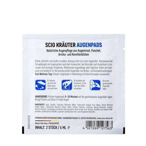 Scio Kräuter-Augenpads Bio (15 Stück)
