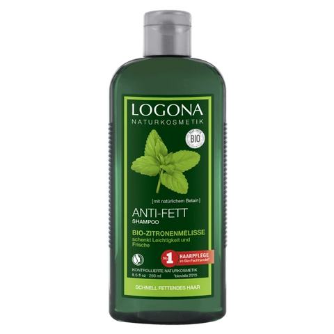 Logona Anti-Fett Shampoo Bio-Zitronenmelisse, 250ml