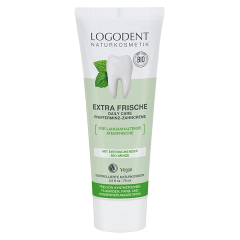 Logona Extra Frische daily care Pfeffermiz Zahncreme Bio 75ml