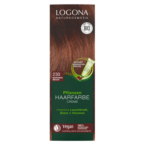 Logona Pflanzen - Haarfarbe Creme 230 Maronenbraun Bio 150ml