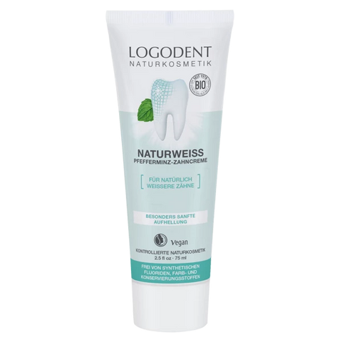 Logona Naturweiss Pfefferminz Zahncreme Bio 75ml