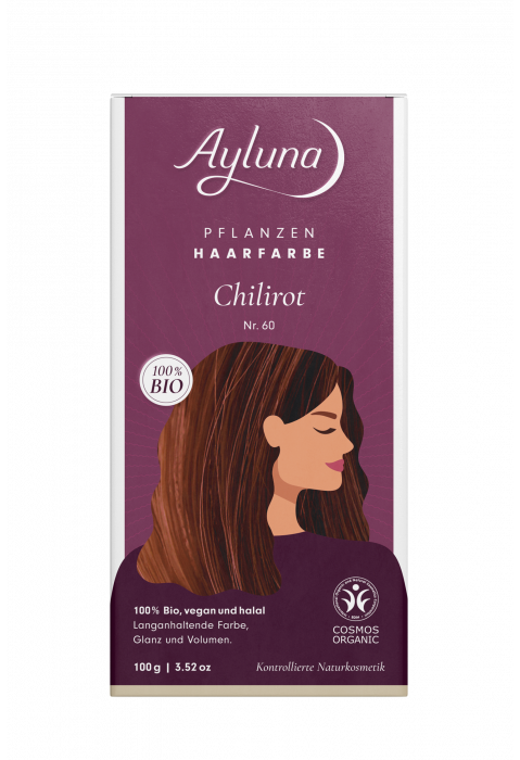 Ayluna Pflanzenhaarfarbe Chilirot Nr. 60 Bio 100g