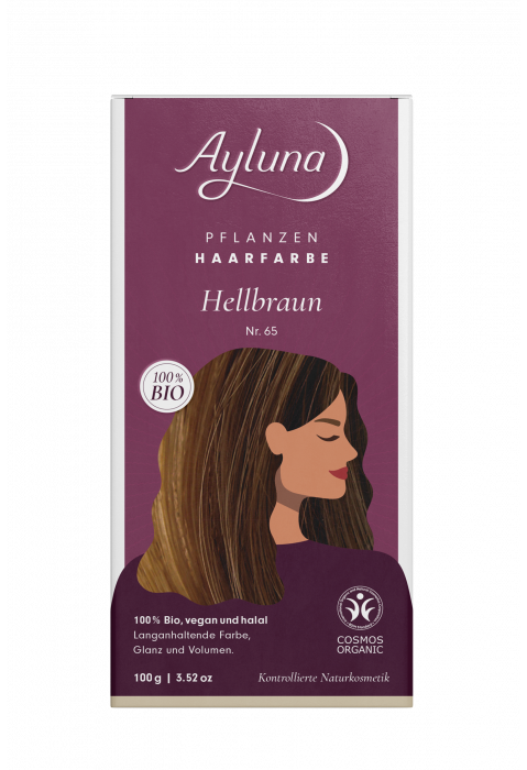 Ayluna Pflanzenhaarfarbe Hellbraun Nr. 65 Bio 100g