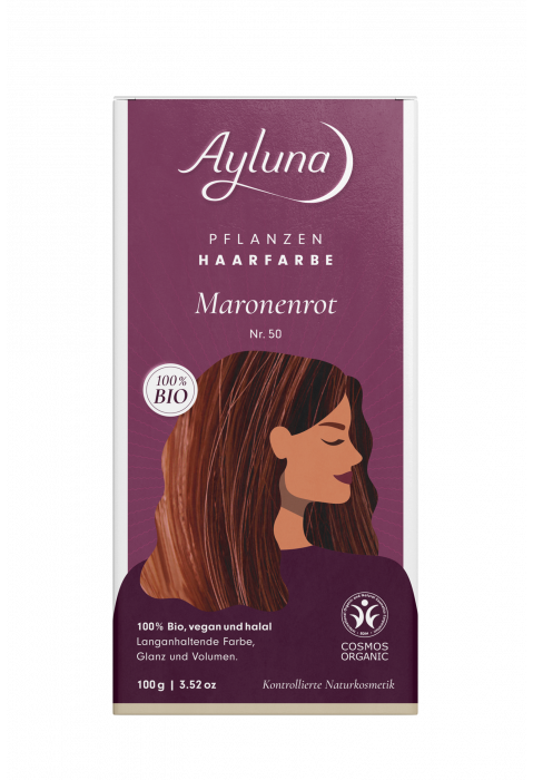 Ayluna Pflanzenhaarfarbe Maronenrot Nr. 50 Bio 100g