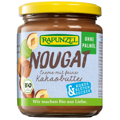 Rapunzel Nougat-Creme ohne Palmöl mit Kokosblütenzucker (250g)