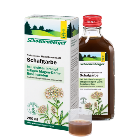 Schoenenberger Schafgarbe, Naturreiner Heilpflanzensaft 200ml.