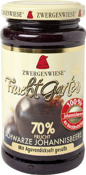 Zwergenwiese Fruchtgarten Schwarze Johannisbeere Bio 225g