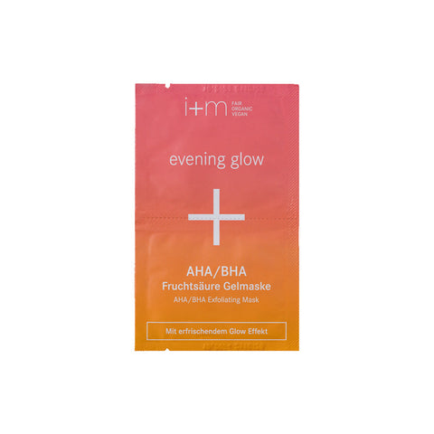 i+m Special Care evening glow AHA/BHA Fruchtsäure Gelmaske mit erfrischendem Glow-Effekt Bio 2x4ml