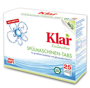Klar Spülmaschinen-Tabs Ohne Duft 25 St. , 500 g
