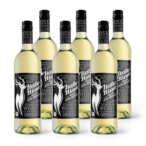 Weißer Glühwein - Heißer Hirsch Bio - 6x 0.75l