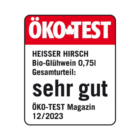 Weißer Glühwein - Heißer Hirsch Bio - 6x 0.75l