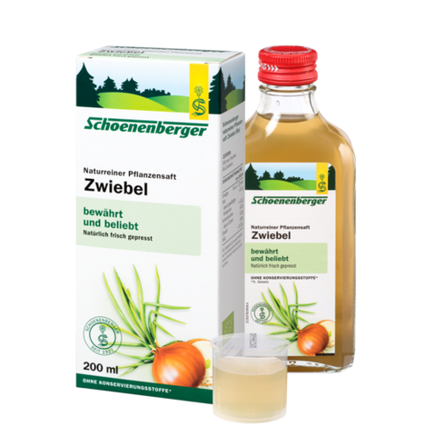 Schoenenberger Zwiebel, Naturreiner Pflanzensaft 200ml. Bio